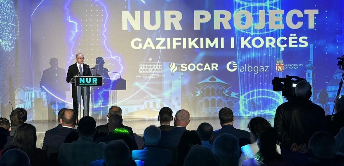 Energetika naziri Albaniyanın Korça şəhərinin qazlaşdırılması layihəsinin təqdimatında iştirak edib