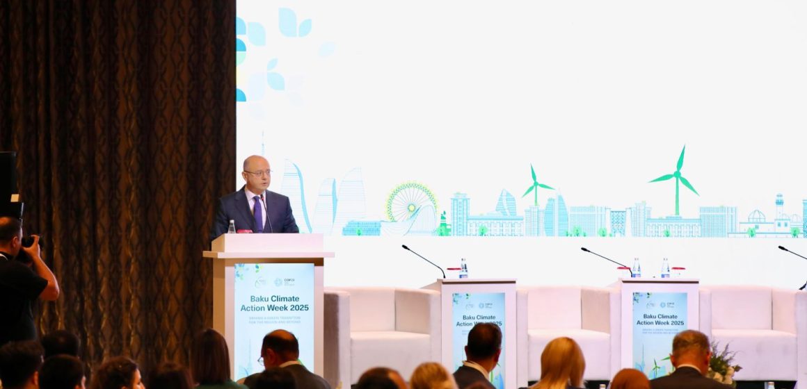  Energetika naziri Bakı İqlim Fəaliyyəti Həftəsində Azərbaycanın qlobal iqlim gündəliyi ilə uzlaşan “yaşıl enerji” siyasətindən danışıb