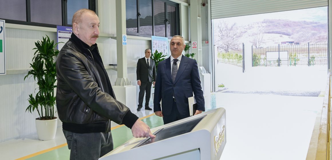  Prezident İlham Əliyev Ağdərə rayonunda “Qozlukörpü” Su Elektrik Stansiyasının açılışında iştirak edib