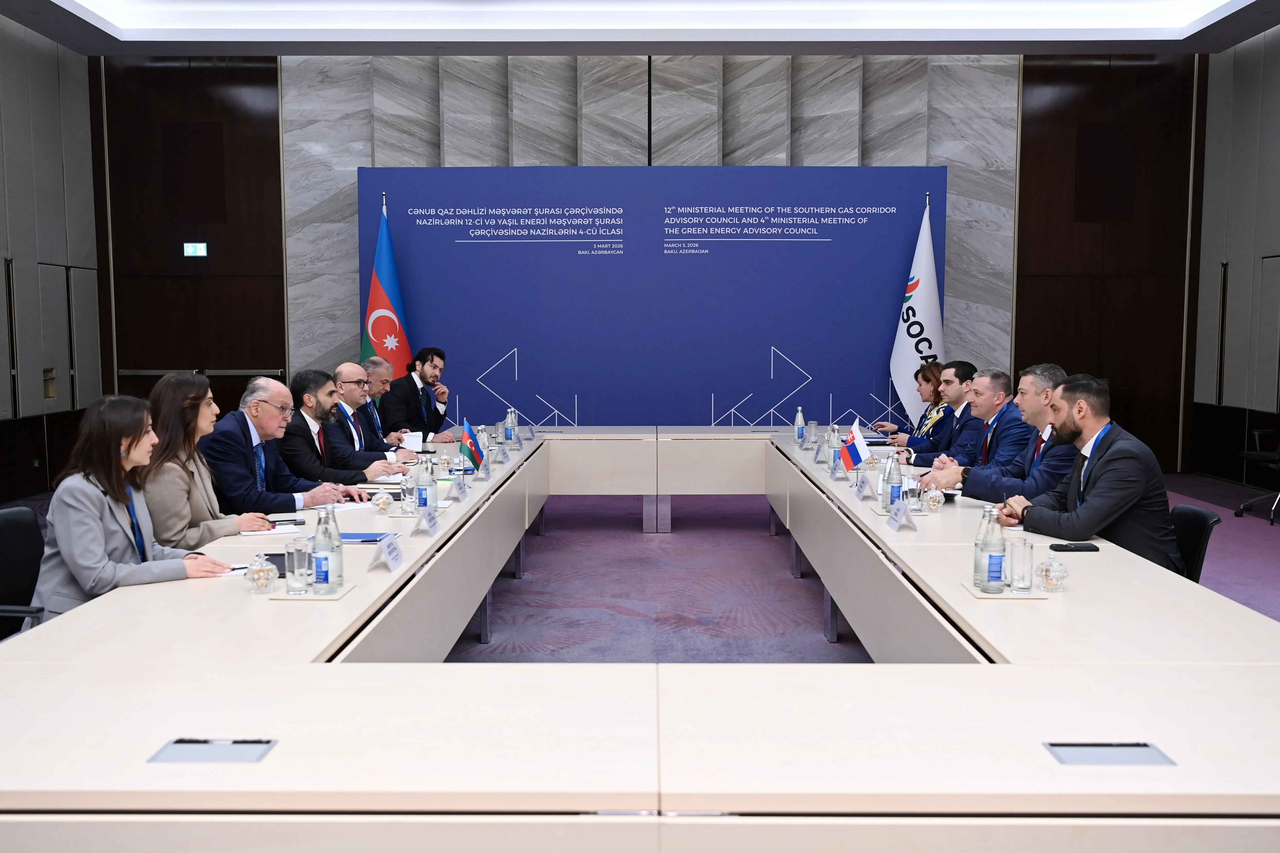  SOCAR-ın prezidenti SPP şirkətinin İdarə Heyətinin sədri ilə görüşüb